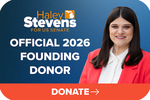 Haley Stevens for Senate Official 2026 Founding Donor. 